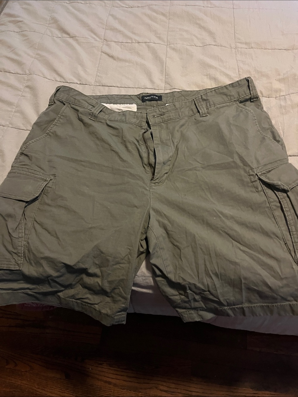 Nautica Men's Olive Green Cargo Shorts